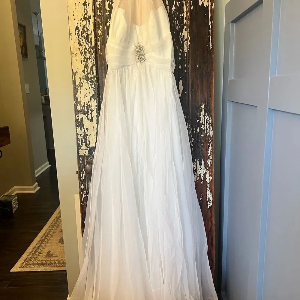 Mike Benet Formals vintage beaded pearl and rhinestone gown. Stunning.